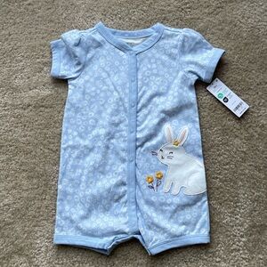 Carter’s Onesie Blue and White with rabbit